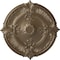 Ekena Millwork Attica Acanthus Leaf Ceiling Medallion (Canopies up to 3 1/4"), 30 1/8"OD x 1 1/2"P, Warm Silver CM30ATWSS - alternate 1